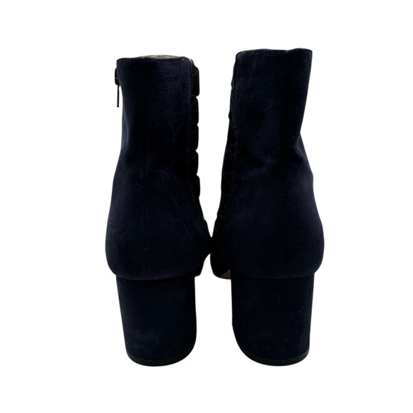 Nine West Navy Blue Ankle Booties with Side Zipper Size 9 - Picture 2 of 9